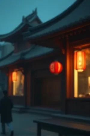 铁轨以南：黄昏里延伸向远处的铁轨与一辆旧车的尾灯
